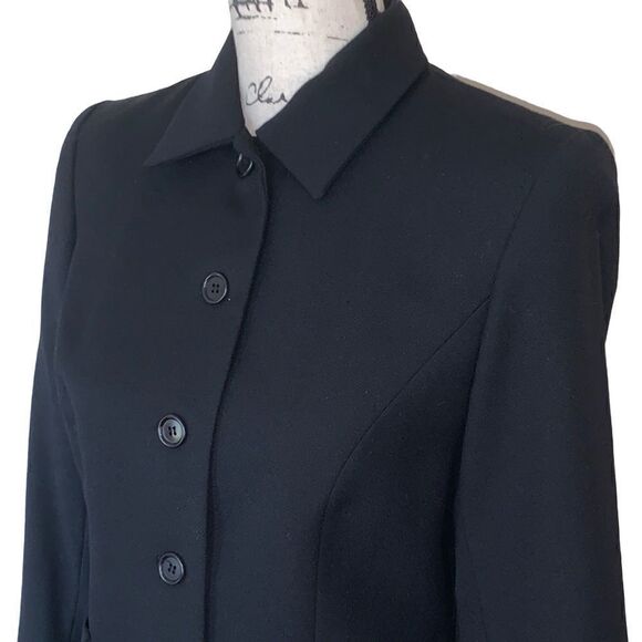 TALBOTS fitted black business blazer jacket 4 - Picture 6 of 6